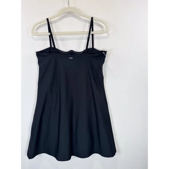 NEW YPB SculptLux Womens Dress Black Bandeau Mini Active Lined Stretch Large - Picture 11 of 12
